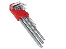 9pc Extra-Long Ball-End Hex Key Set Metric